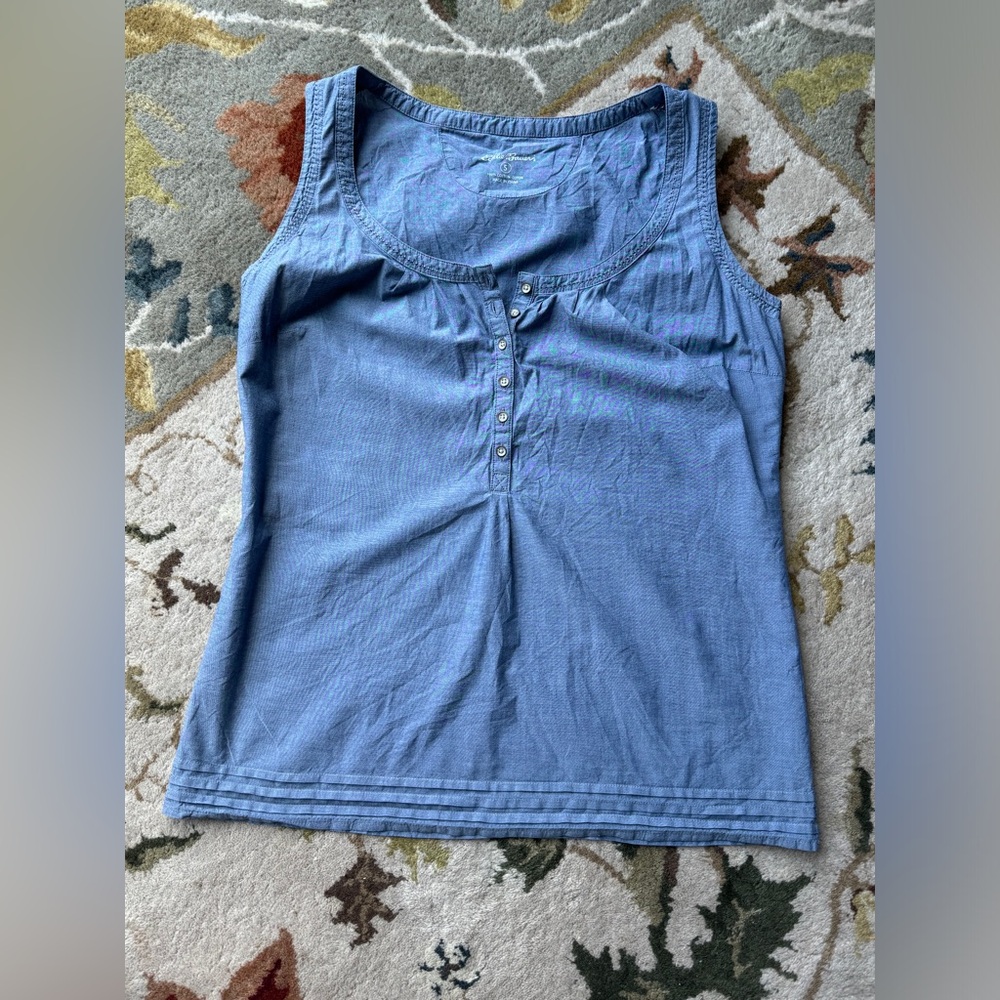 Eddie Bauer Denim Type Material Tank Top Size Small